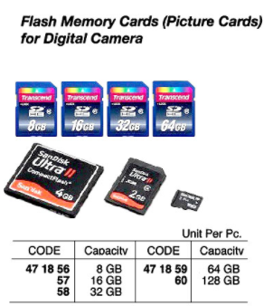 471856-471868 CARD FLASH MEMORY (PICTURE)