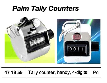 471855 TALLY COUNTER PALM 4 DIGITS